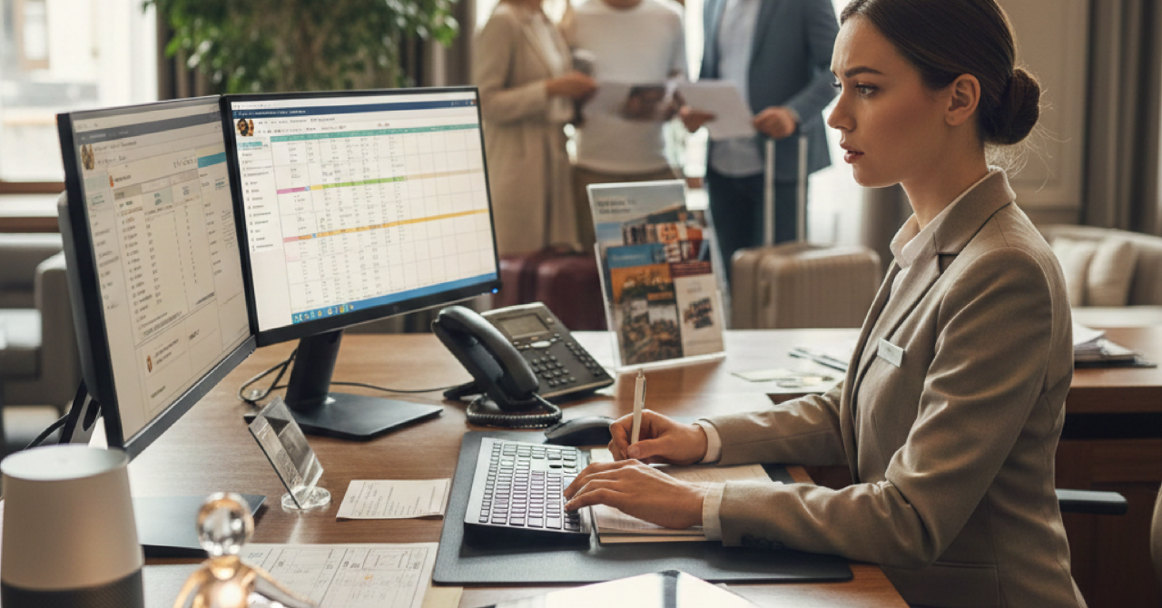 宿泊業務の多忙な現場を救う。AI秘書化による業務効率化と接客品質の向上